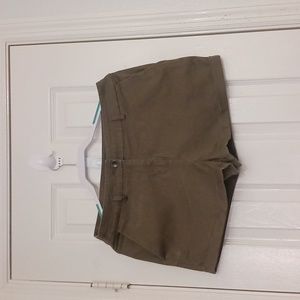 Forever 21 Contemporary Military Green Shorts